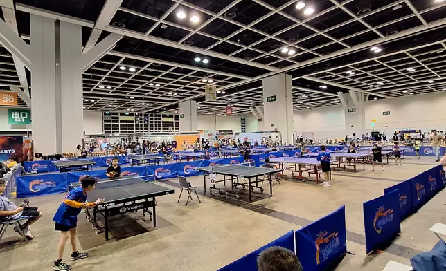 五豐行再次贊助會展盃乒乓賽，推動「運動+飲食」跨代健康生活。