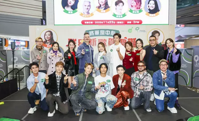 一眾藝人朋友到場支持。