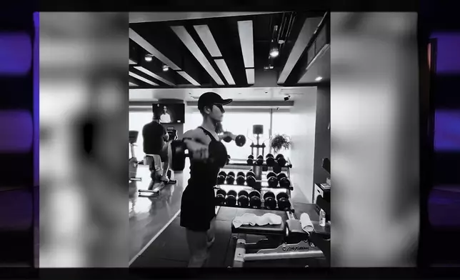 Jackson為咗keep住好身材，落足力鍛鍊。