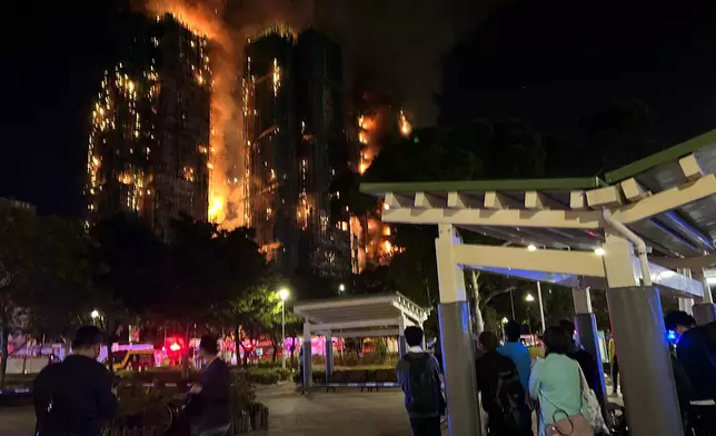 大埔五級火。巴士的報記者攝