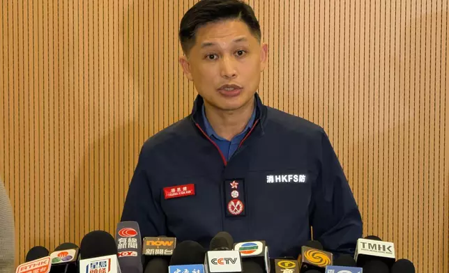 消防處處長楊恩健。巴士的報記者攝