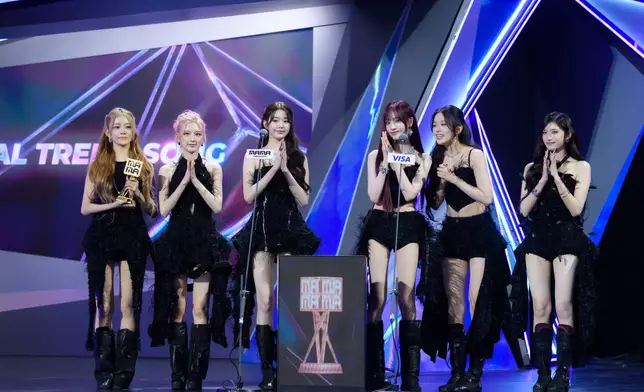 首日頒獎禮三冠王IVE。CJ ENM提供圖片