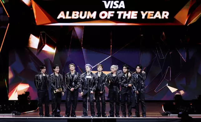 Stray Kids奪下「年度專輯」大獎。CJ ENM提供圖片