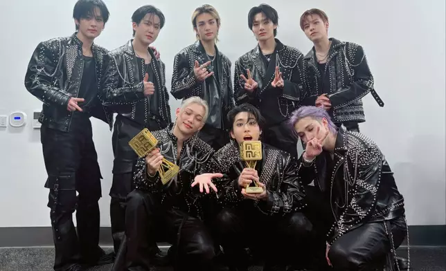 人氣男團Stray Kids。 Stray Kids 官方X圖片