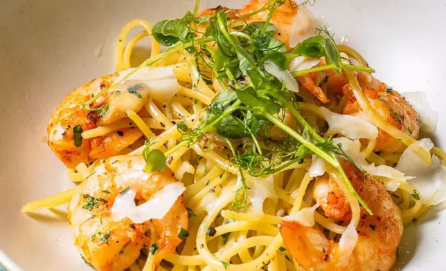 香蒜橄欖油大蝦扁意粉