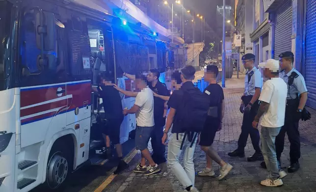 香港警方分兩階段進行代號為「雷霆2025」的粵港澳三地大規模聯合反罪惡行動。 政府新聞處圖片