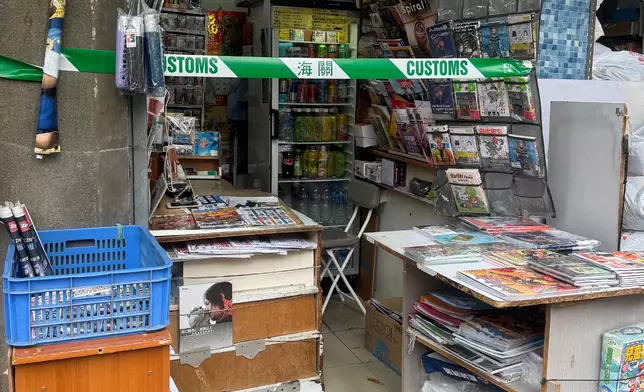 位於荃灣的懷疑私煙銷售點。 政府新聞處圖片