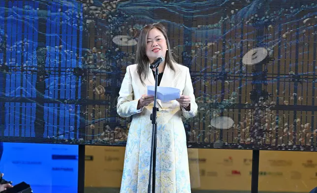 第二屆香港時裝薈揭幕，羅淑佩致辭。政府新聞處圖片