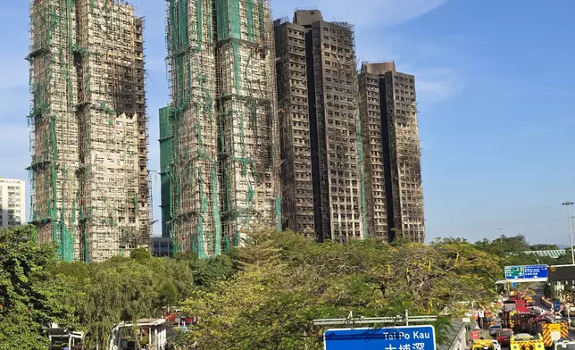 大埔宏福苑大火造成嚴重傷亡。巴士的報記者攝