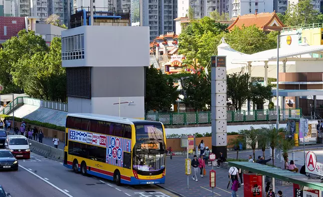 城巴55號線主題巴士。城巴提供圖片