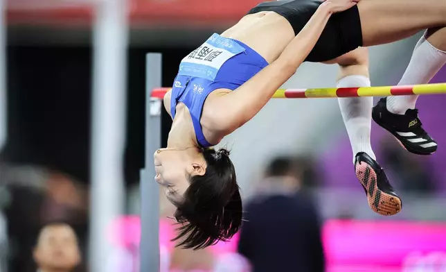 清華女學霸顏值與實力兼具，於全運會跳高決賽以1米90佳績奪金。網上圖片