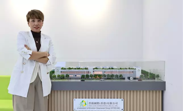 晉景新能首席營運總監郭可兒。巴士的報記者攝