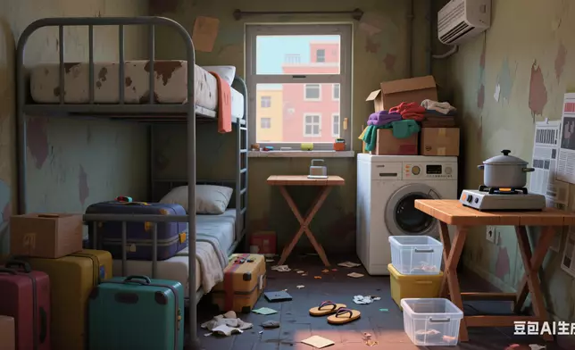 有網民則慨嘆基層住屋選擇少。AI生成圖