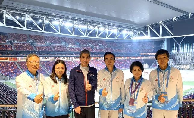 中國殘疾人聯合會代表團由中國殘疾人聯合會主席、中國殘疾人奧林匹克委員會主席及本屆殘特奧會組委會主任程凱（右三）率領，並在文化體育及旅遊局常任秘書長沈鳳君、全國運動會香港賽區統籌辦公室主任楊德強及啟德體育園總監（策略發展）鄧竟成等陪同下，參觀了啟德主場館及無障礙設施，並觀看簡介短片及場館模型。