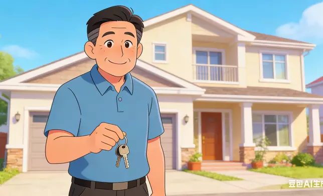 母親再婚對象有物業在手。AI生成圖