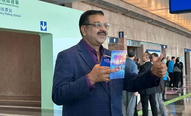 中華海外聯誼會第六屆理事艾歷斯指，現時本港有8%選民是少數族裔，希望投票率達到全港的4%至5%。巴士的報記者攝