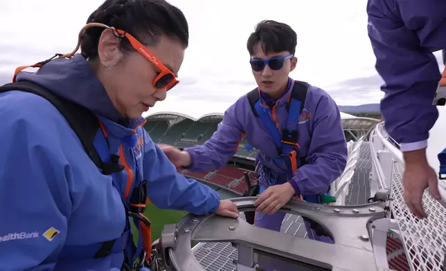 阿姐沿路一路自我打氣：「我得嘅我得嘅。」