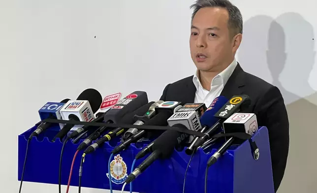 警務處處長周一鳴會見傳媒。