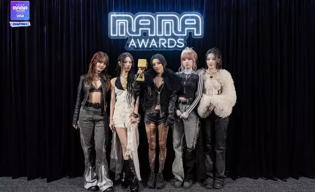 I-DLE日前在香港出席《2025 MAMA AWARDS》。MnetMAMA圖片