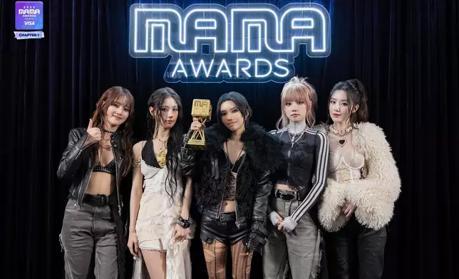I-DLE日前在香港出席《2025 MAMA AWARDS》。MnetMAMA圖片
