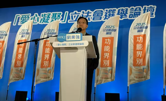 2號候選人劉業強。巴士的報記者攝