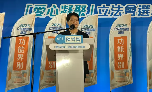 1號候選人陳博智。巴士的報記者攝