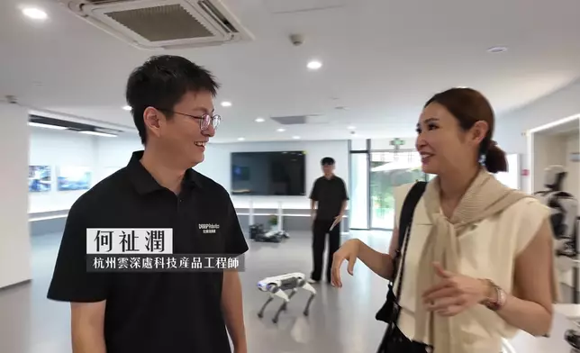 anis直擊杭州雲深處科技研發的「絕影」四足機器人如何在複雜地形執行任務，更訪問雲深處科技產品工程師-何祉潤。