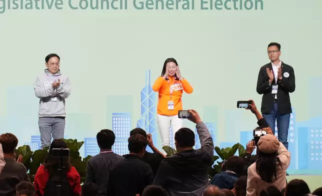 2025立法會換屆選舉地方選區選舉，香港島東選區投票結果公布。巴士的報記者攝