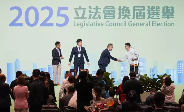 2025立法會換屆選舉地方選區選舉，新界東北選區投票結果公布。巴士的報記者攝