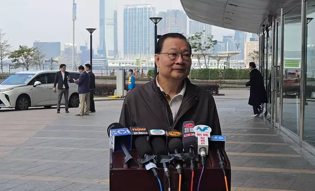 全國港澳研究會副會長譚耀宗。巴士的報記者攝