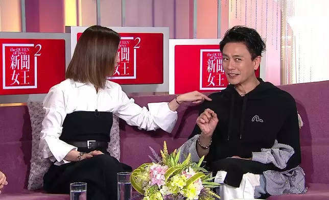 阿佘和Bosco將劇內Man姐vsKingston的針鋒相對延續至節目內。