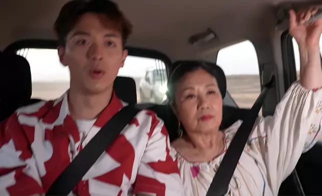 架車真係好震架，而Nicholas明顯係驚過阿姐。