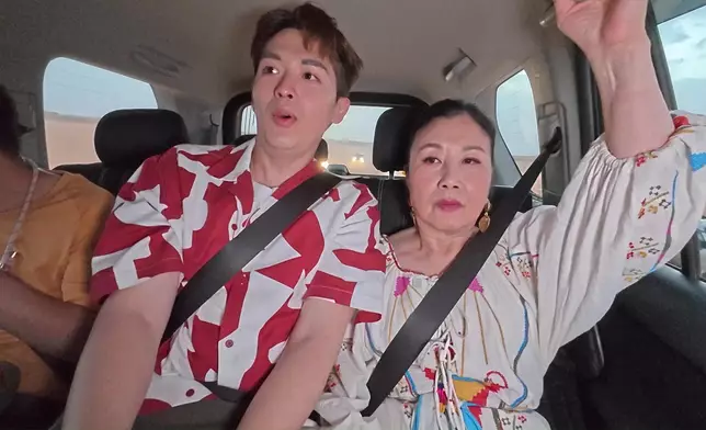 架車真係好震架，而Nicholas明顯係驚過阿姐。