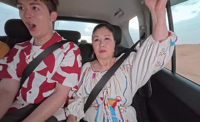 架車真係好震架，而Nicholas明顯係驚過阿姐。