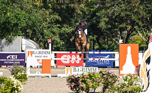 黎嘉怡在場地障礙賽團體賽中奪銅。