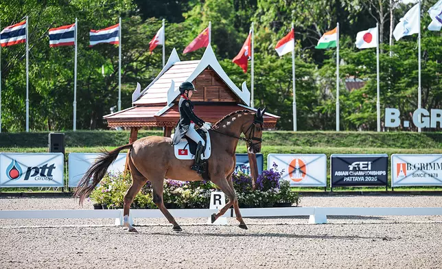 何苑欣於盛裝舞步賽團體賽取得銅牌。