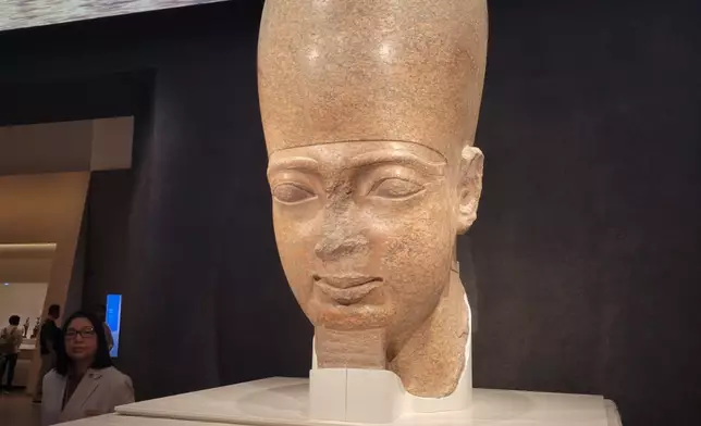 香港故宮文化博物館古埃及文明大展。巴士的報記者攝