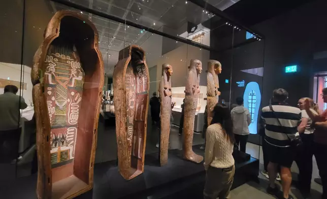 香港故宮文化博物館古埃及文明大展。巴士的報記者攝