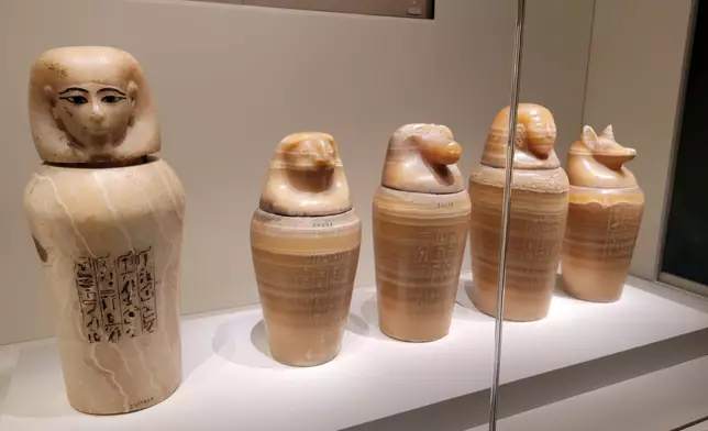 香港故宮文化博物館古埃及文明大展。巴士的報記者攝