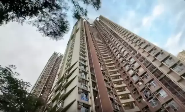 大圍美田邨美麗樓火警。Threads圖片