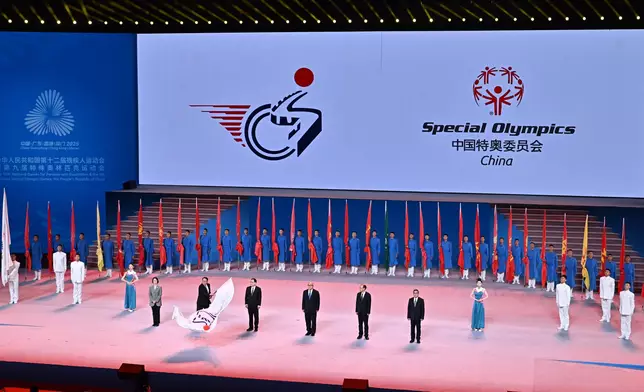 陳國基出席殘特奧會閉幕活動。陳國基FB圖片