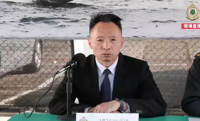 海關毒品調查科高級監督劉玉龍。香港海關FB