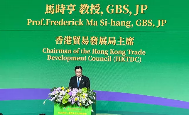 香港貿易發展局主席馬時亨。巴士的報記者攝