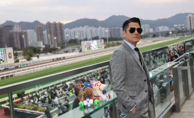 香港賽馬會「星動策展大使」、亞洲舞台王者郭富城日前親臨馬場。