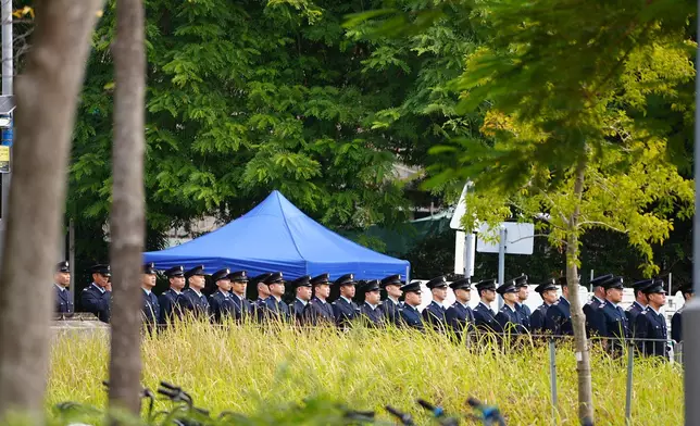 何偉豪靈車在宏福苑舉行路祭。巴士的報記者攝