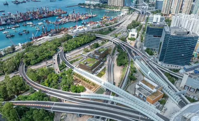 中九龍繞道（油麻地段）。運輸署圖片