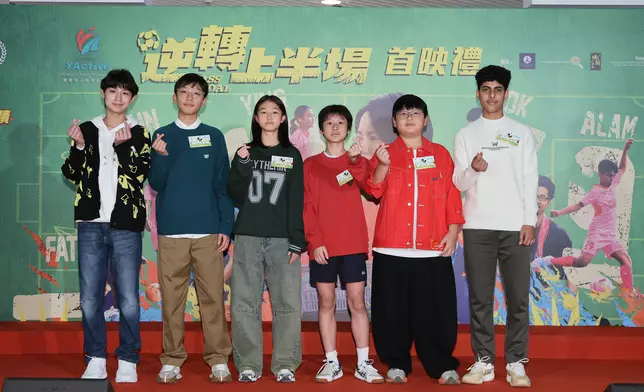 (左起）黃梓賢、單焯翹、周衹月、陳諾庭、譚峻然、林諾