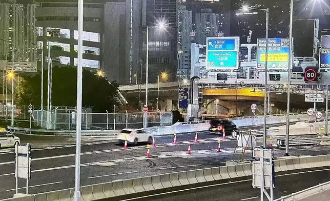 中九龍繞道（油麻地段）21日通車。運輸署FB圖片