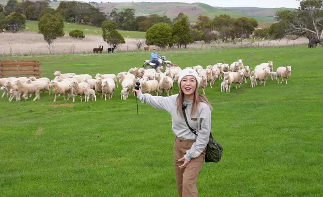 Christy今次嘅旅程其中一站住喺獲獎農莊入面嘅酒店。