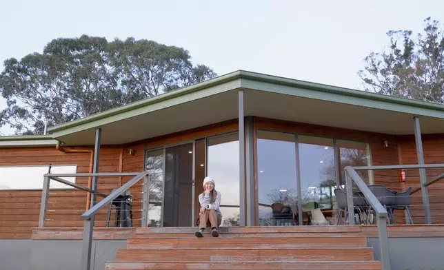 Christy今次嘅旅程其中一站住喺獲獎農莊入面嘅酒店。